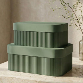 ZICOTO decorative storage box large with lid on a shelf keeps documents tidy