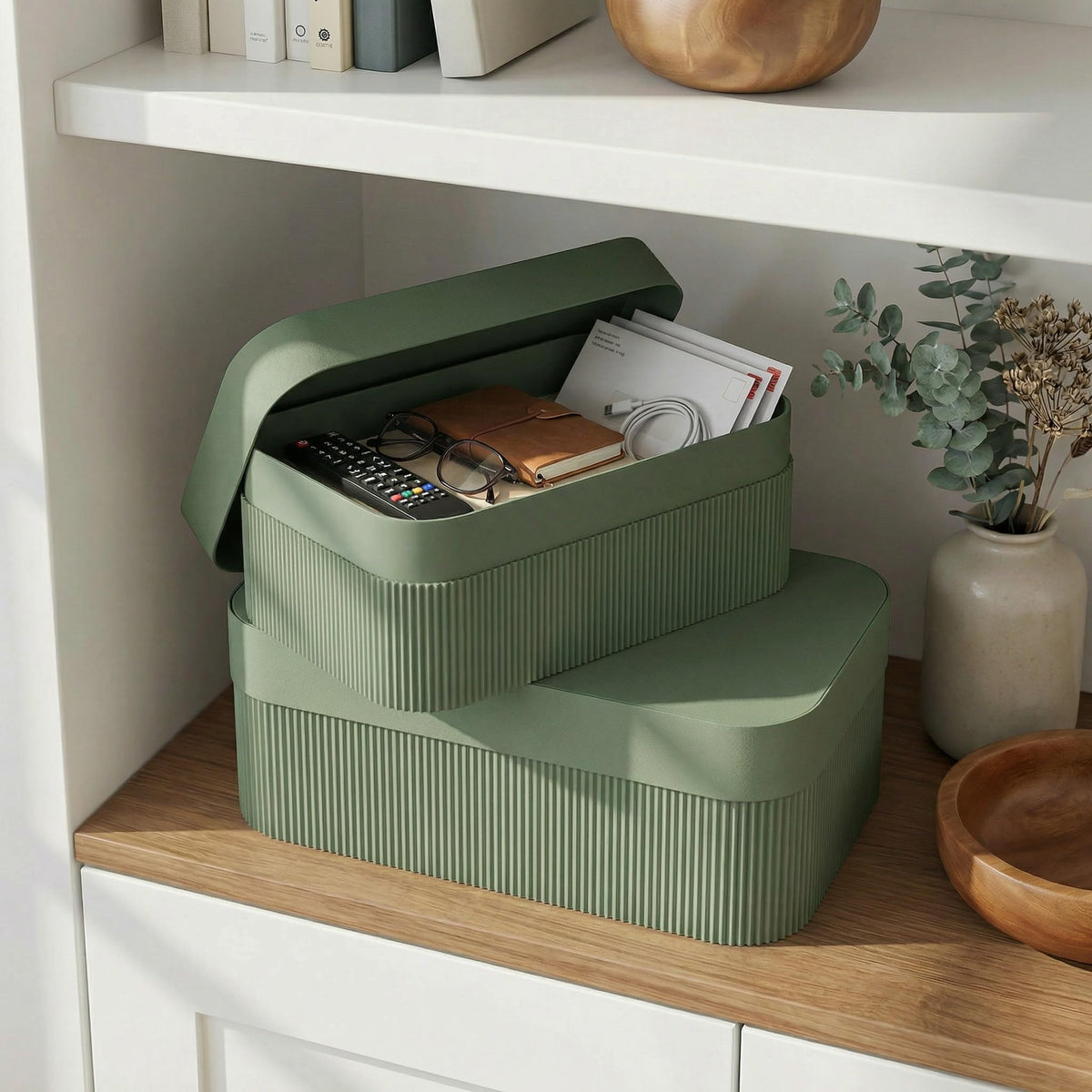 ZICOTO decorative storage box small with lid ideal for compact keepsakes