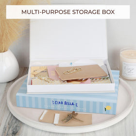 ZICOTO Decorative storage hides small items while remaining decorative.