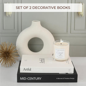 ZICOTO elegant book covers with modern font elevate coffee table decor.