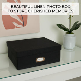 ZICOTO foldable scrapbook storage stacks neatly to save space on shelves.
