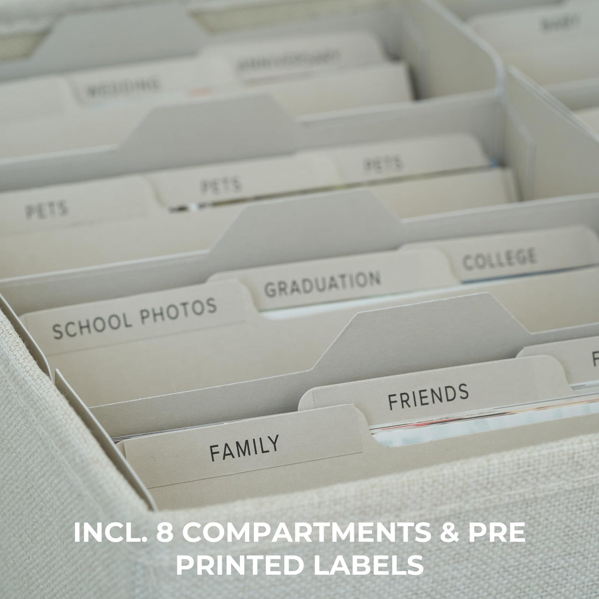ZICOTO foldable scrapbook storage saves space when not in use.