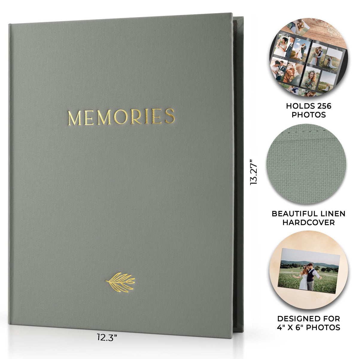 ZICOTO hardcover and protective pockets keep photos safe and pristine.