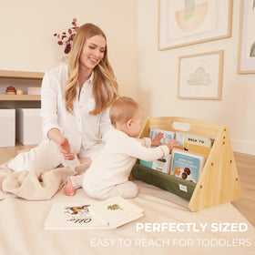 ZICOTO kids room storage bookcase keeps books organized and visible for toddlers.