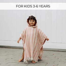 ZICOTO 25x26.7 inch towel size fits ages 3 to 6 for growing kids.