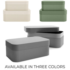 ZICOTO office desk storage boxes in use for organization