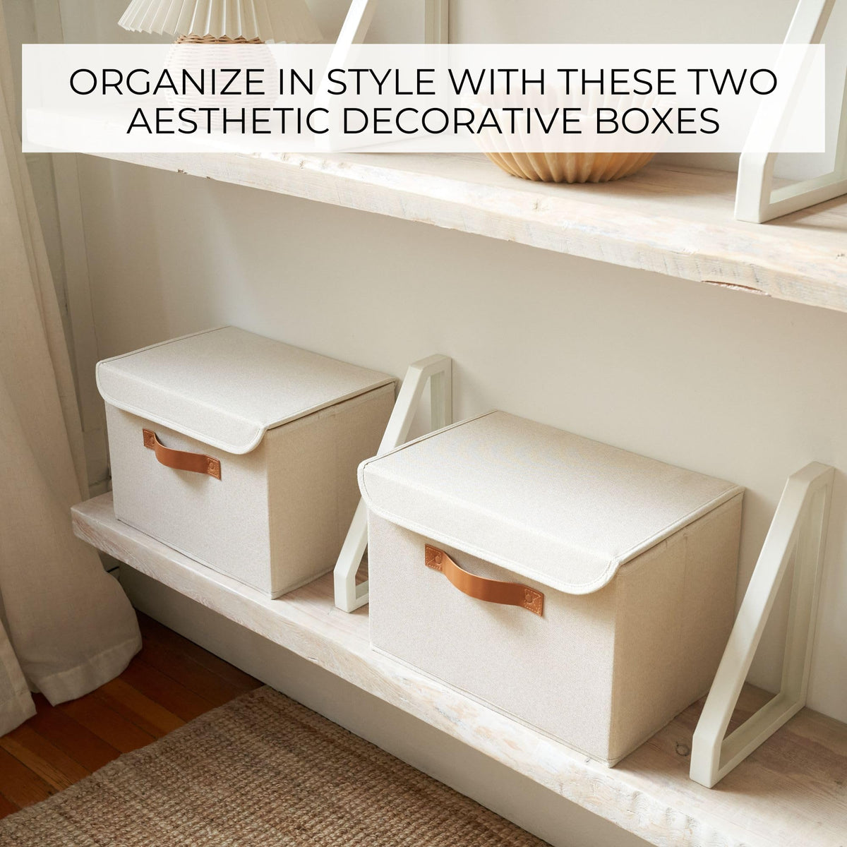 ZICOTO keepsake box with sturdy PU leather handles for easy transport.