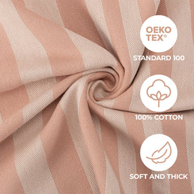 ZICOTO soft hooded towel wrap keeping a little one cozy after splash.