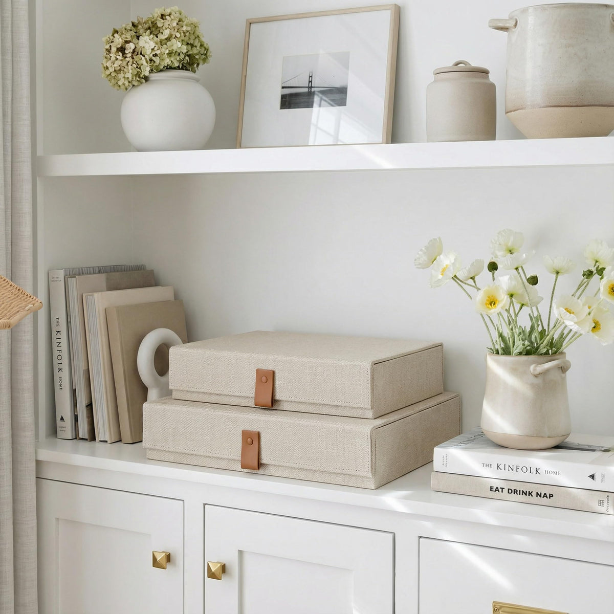 ZICOTO stackable memory boxes save space and keep keepsakes organized.