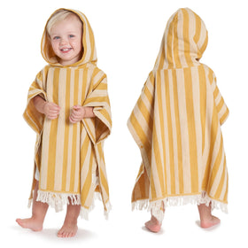 ZICOTO stylish hooded beach towel for kids with a cozy 2-in-1 design.