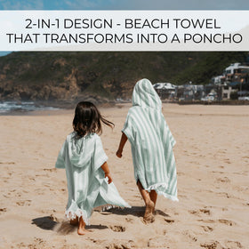ZICOTO striped toddler towel demonstrates playful design for stylish pool days.