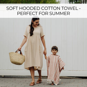 ZICOTO 2-in-1 toddler poncho design enables quick dry off after splash.
