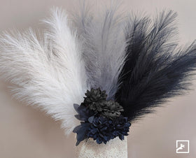 ZIFTY pampas plume detail showcases soft, full texture.