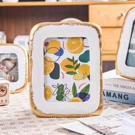 ZIHARA frame shows velvet easel and hooks for flexible display options.