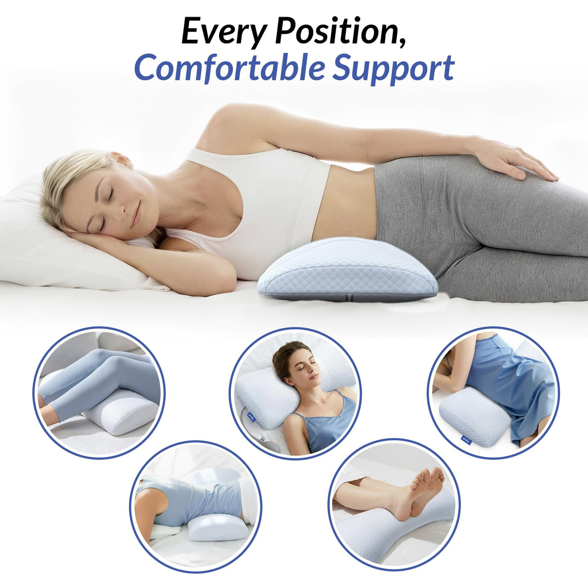 ZIKEE memory foam core contours to your body for balanced support.