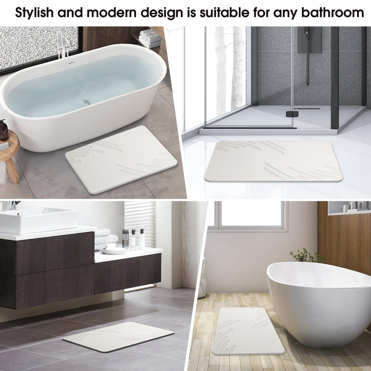 ZIKIBL fast-drying mat keeps entryway and kitchen dry.
