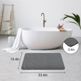 ZIKIBL non-slip base underside closeup demonstrates extra grip for safe bathroom use