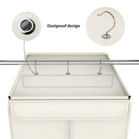 Zilink dustproof closure window keeps garments protected from dust.