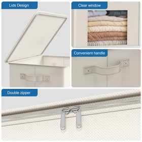 Zilink dustproof cloth bin seals out dust with smooth zipper.