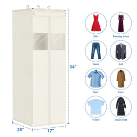 Zilink heavy-duty hanger bar supports up to 110 pounds for heavy coats.