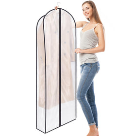 Zilink long dress dust cover keeps closet organized and tidy.