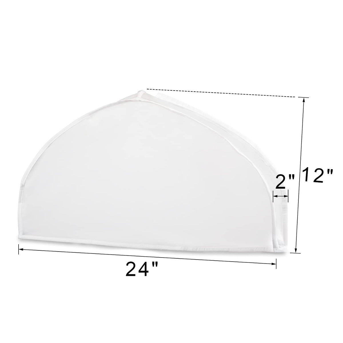 Zilink shoulder covers with 2in gusset maximize space and protect garments.