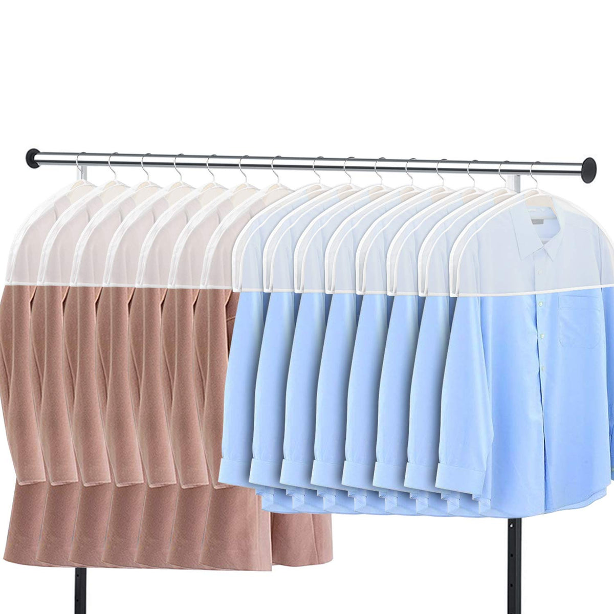 Zilink shoulder covers for clothes: breathable 15-piece set keeps wardrobe fresh.