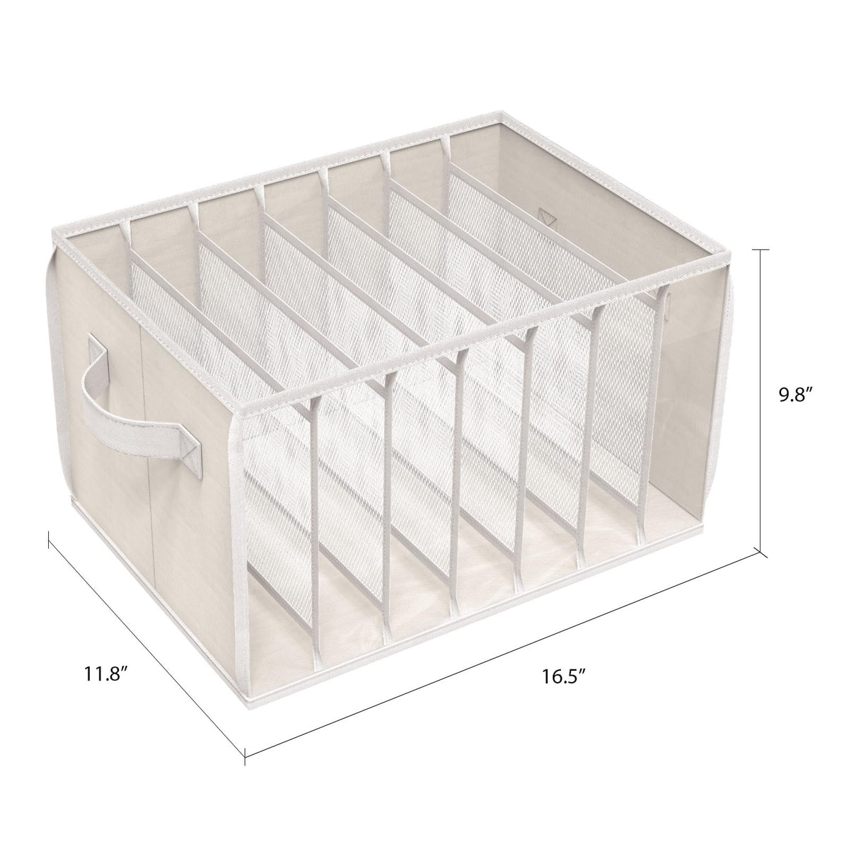 Zilink Upgraded Wardrobe 7-grid layout illustrates organized compartments for easy access