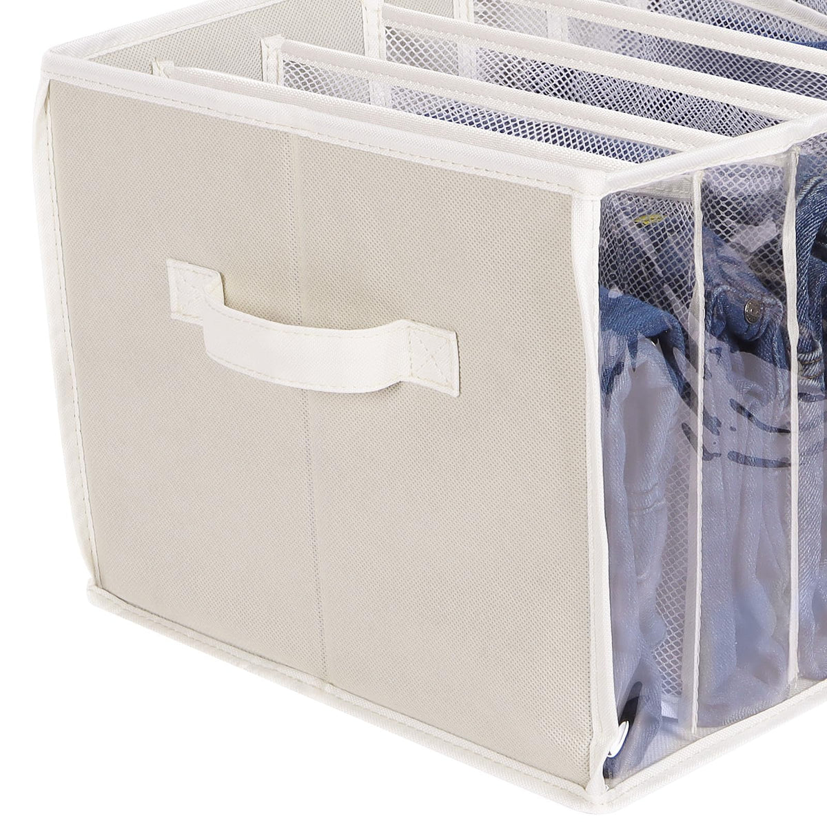 Zilink Wardrobe clear PVC panel design lets you see clothes at a glance