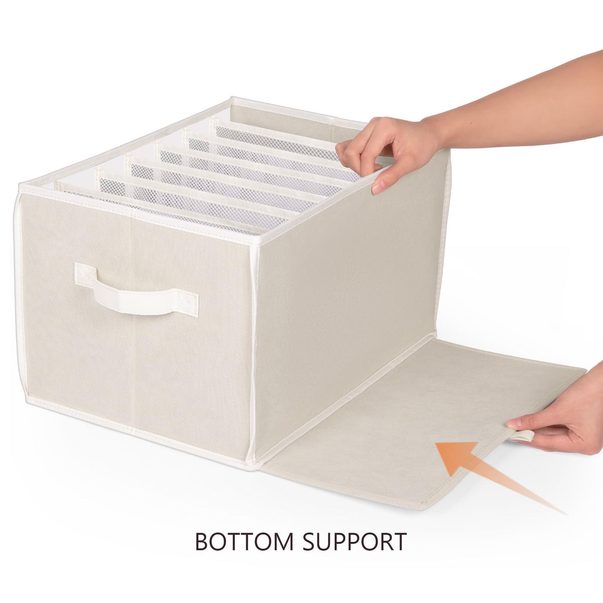Zilink Wardrobe edge-support structure maintains shape for jeans and pants