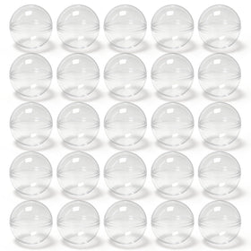 Zilphoba 2-inch clear vending capsule ball ready for prizes.