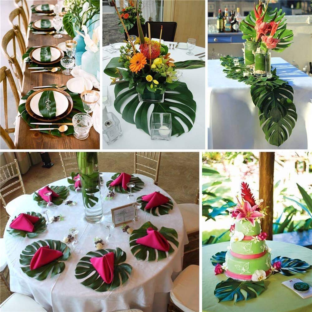 zilue hawaiian party setup backdrop shows complete decor for luau