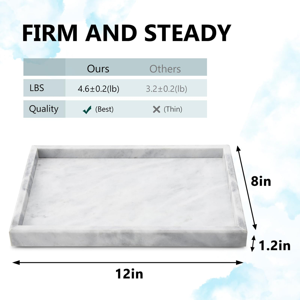 Zilukar marble tray jewelry display keeps rings and necklaces organized stylishly.