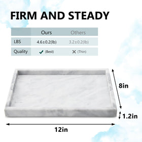 Zilukar marble tray jewelry display keeps rings and necklaces organized stylishly.