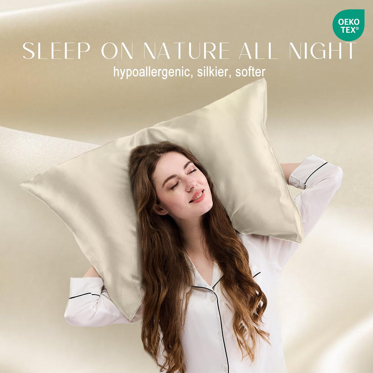 ZIMASILK 2-pack pillowcase ready for double set and travel-friendly care
