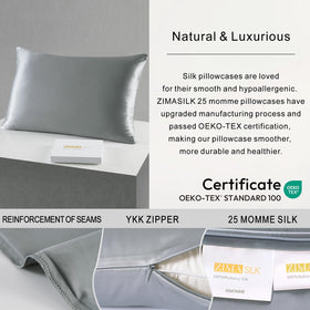 ZIMASILK edge stitching with hand-finish for lasting quality