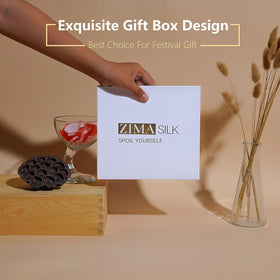 ZIMASILK gift box packaging pillowcase ready for gifting.