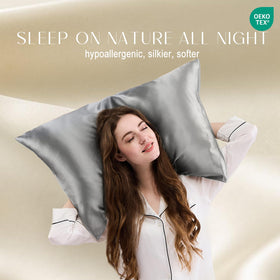 ZIMASILK hidden zip closure emphasizes secure, tidy pillow cover