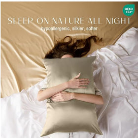 ZIMASILK hidden zipper detail for secure pillow fit and clean look