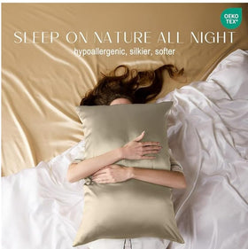 ZIMASILK hidden zipper detail ensures secure pillowcase fit