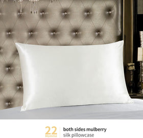 ZIMASILK pillowcase showing hidden zipper design for a neat look and secure fit.