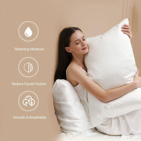 ZIMASILK night-time use pillowcase promoting reduced friction and smoother hair.