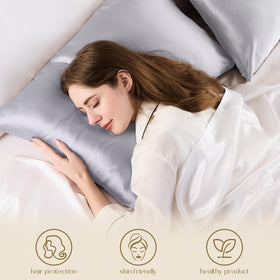 ZIMASILK 600 thread count silk pillowcase offers premium feel.