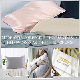 ZIMASILK silk pillowcase with color-fast, lasting hues.