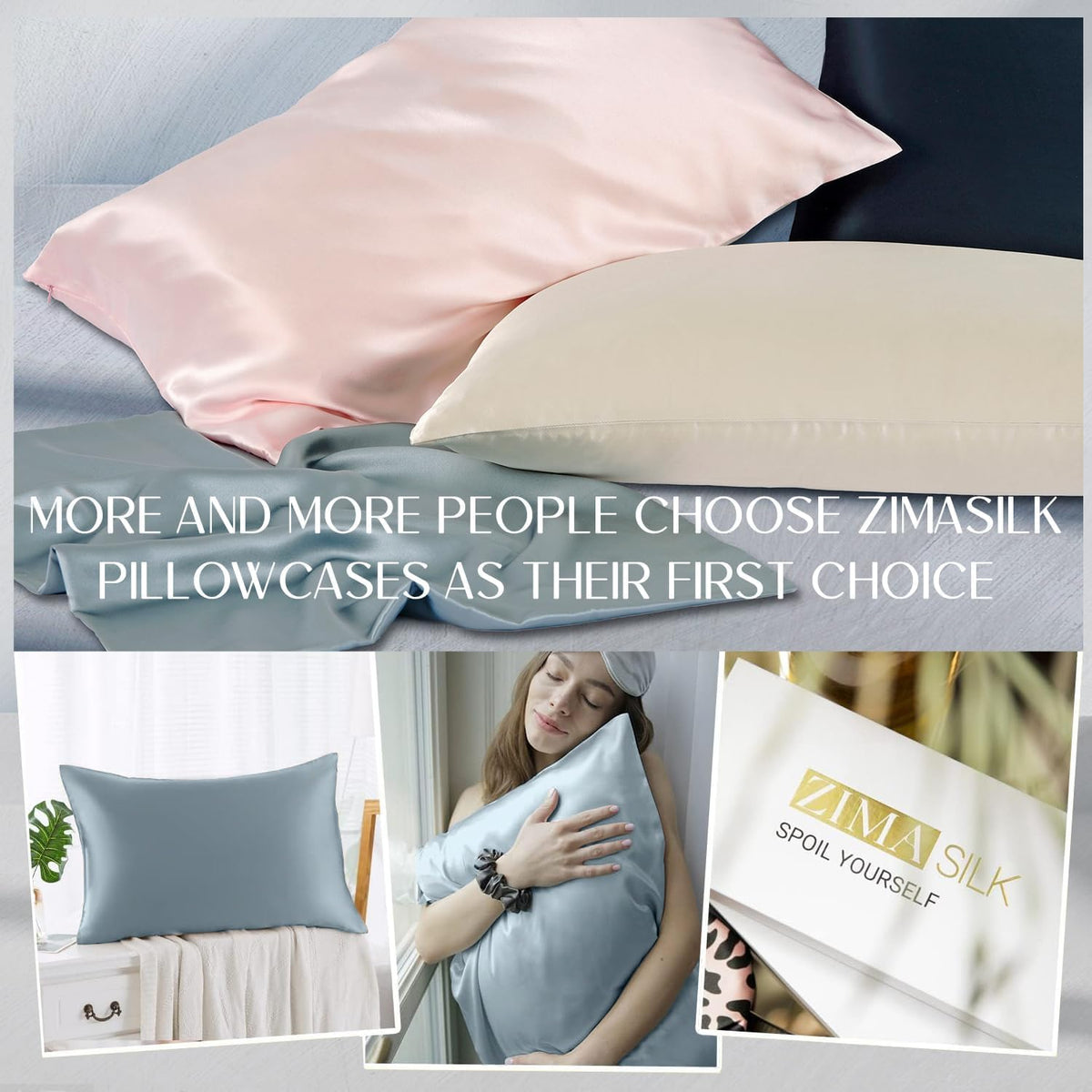 ZIMASILK 35+ color options to match bedding