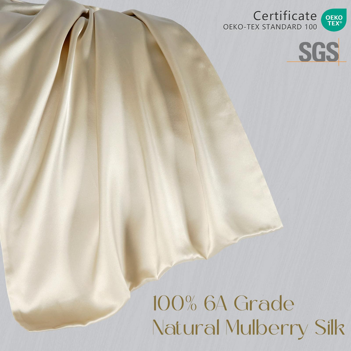 ZIMASILK double-sided silk pillowcase provides a smooth, breathable sleeping surface.