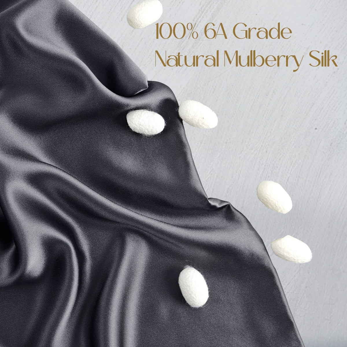 ZIMASILK double-sided silk pillowcase close-up showing smooth fabric