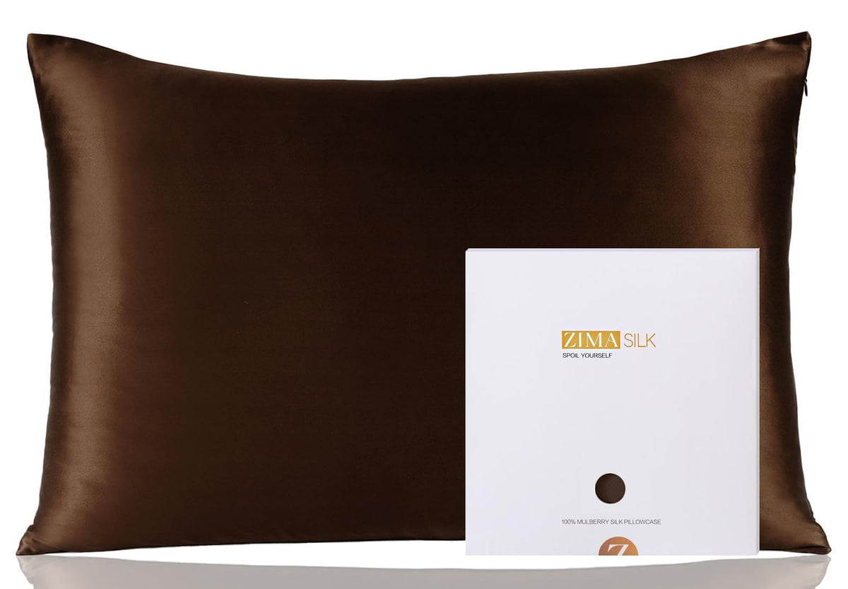 ZIMASILK pillowcase double-sided silk delivers smooth sleep for hair and skin.