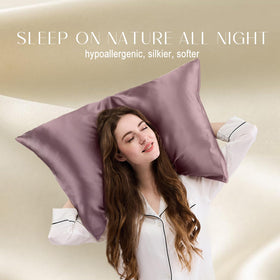 Double-sided silk surface of ZIMASILK pillowcase glides smoothly over skin