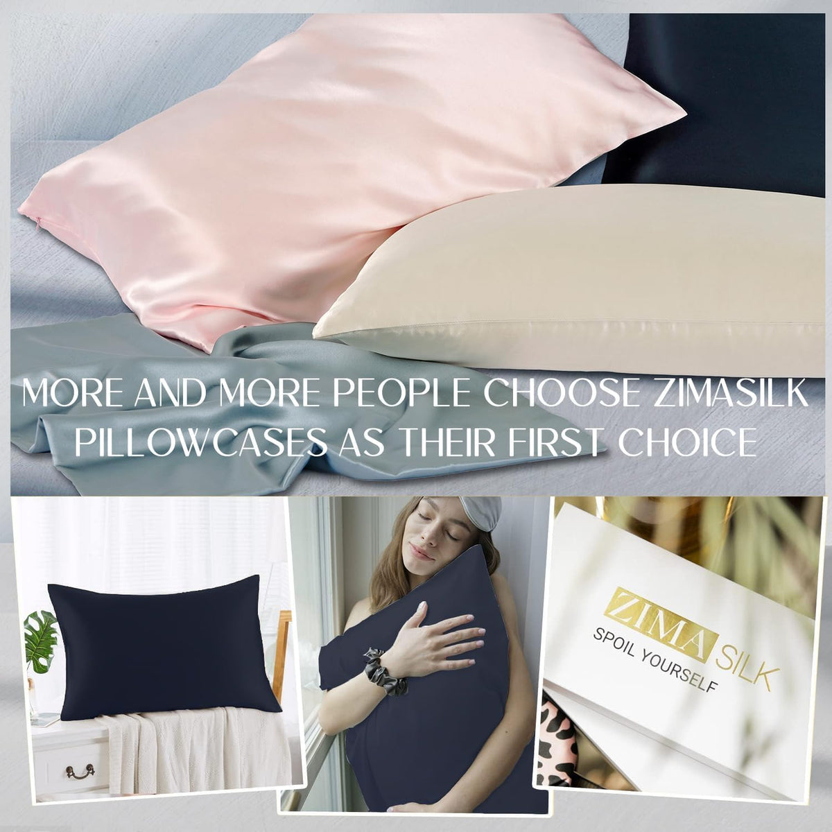 ZIMASILK pillowcase durable stitching resists fading after washing.